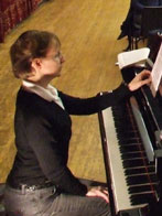 Mary Mazur-Park at a Kelly Choral Society Rehearsal